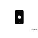 Mystery FP-1G-1-B 1-Gang Black Wall Panel 1 Each NEUTRIK D